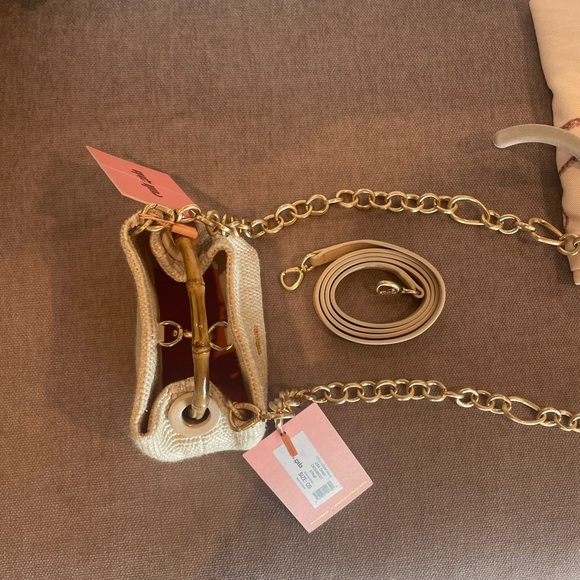 Cult Gaia Cream Mini Bag with Gold Chain - Picture 10 of 14